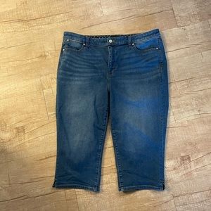 Talbots Denim Pedal Pusher Size 16
